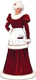Santa Mrs Velvt Dress Medium/Large Costume