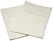 Renaissance 600 Thread-Count Woven Stripe Cotton Standard Pillow Case Set, Ivory