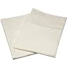 Renaissance Collection 600 Thread-Count Woven Stripe Cotton Standard Pillow Case Set, Ivory