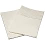 Renaissance 600 Thread-Count Woven Stripe Cotton Standard Pillow Case Set, Ivory