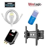 New Wirelogic Wirelogic Kit 35 HDTV Wall Mounting With Tilting Wall Mount Bracket 12 Foot HDMI Cable