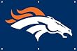 Denver Broncos Indoor/Outdoor Fan Banner 3 ft x 2 ft NFL Football Fan Shop Sports Team Merchandise