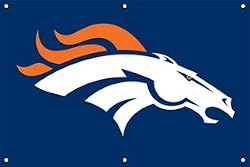 Denver Broncos Indoor/Outdoor Fan Banner 3 ft x 2 ft NFL Football Fan Shop Sports Team Merchandise