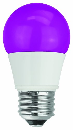 TCP RLAS155WPL LED A15 - 40 Watt Equivalent (5W) PURPLE Colored Light Bulb