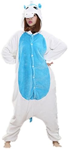 Wanon Unisex Sleepwear Cosplay Lounge Wear Kigurumi Onesies Pajamas Unicorn L