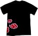 Naruto: Akatsuki Clouds with Anit-Leaf Village Black T Shirt.
