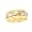 14K Tri-Color Gold Hand-Woven Wedding Band For Men and Women - Size 5