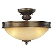 Minka Lavery Atterbury Flax Bronze Semi Flush