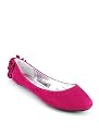 Studded Ruffle Back Suede Flat