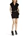 Apparel : As You Wish  Junior's Solid Dress With Animal Print Belt