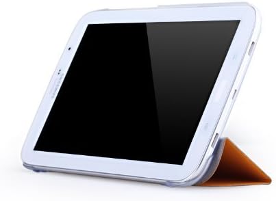 Hausbel Rock Series Slim Leather Case Stand Cover for Samsung Galaxy Note 8.0 N5100 (Elegant - Orange)