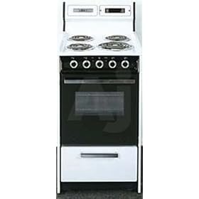 Summit SEM130CDK 20 Freestanding Electric Range with Manual Clean, Black See-Thru Door and... by Clocks