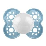 Mam Classic Latex Pacifiers and Pacifier Clip 2+ Months BPA FREE boy colors