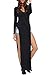 Dearlovers Women Short/Long Sleeves Casual Side Slit Prom Dress