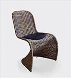 Louisa Rattan Chair - Set Of 4-Triple Brown Rattan