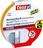 Tesa 55741-00-001 Indoor-Montageband 19 mm 5 m (Tragkraft 42 kg auf 1 m)