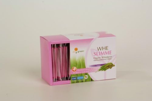 WHE Slimme 100% Wheatgrass, Mulberry Leaves, Burdock Root, Carrot Tablet 1.76 Oz. (2.5 G X 20 Sachets)
