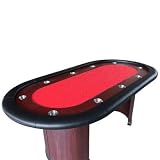 84 Gentlemen's Poker Table 10 Seater(red)
