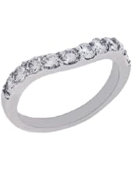 14K White Gold 0.82cttw Round Diamond Ring Band
