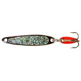 Bay de Noc Lure Co. Swedish Pimples - Crushed Ice Transparent Size: 3 (1/5 oz.); Color: Metallic Copper (CI)