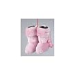 4" Fashion Avenue Pastel Pink Furry Rave Boots Christmas Ornament