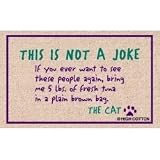 Pet Supplies : This is Not a Joke (Natural/Purple/Green) (27"w x 18"d)