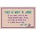 This is Not a Joke (Natural/Purple/Green) (27w x 18d)