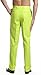 CONCITOR Men's Dress Pants Trousers Flat Front Slacks Solid LIME GREEN Color