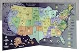 State Series Quarter Map, Gray, Folded