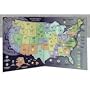 State Series Quarter Map, Gray, Folded