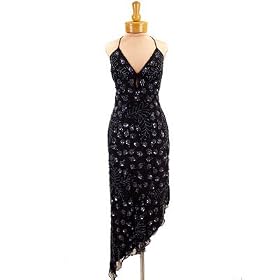 Sean Collection Beaded Cocktail Dress in Black Gun for Evening, Formal (8216)