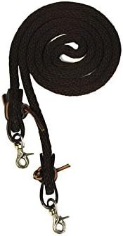Poly Barrel Reins 8ft - Brown