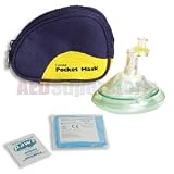 Laerdal Pocket Mask w/Gloves & Wipe in Blue Soft Pack - 82004033