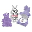 Hippopotamus Crystal Necklace in Purple Hippo Gift Box - Hippo Necklace