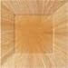 Search : Bamboo Textures 11 in. Square Melamine Plastic Dinner Plates - Rattan Wheat