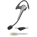 Silver Earclip Headset/mic
