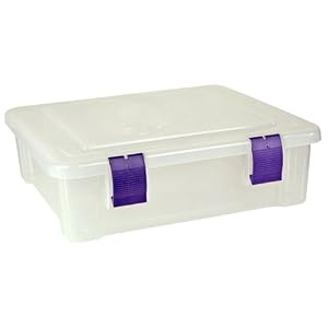 File-Tub-Project-Organizer-and-Album-Storage-Natural-with-Purple-Latches