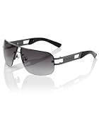 G by GUESS Gothic Logo Rimless Sunglasses