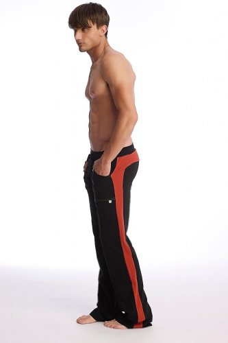4-rth Eco-Track Pant-Black & Red-L
