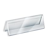 Azar 192806 11-Inch W by 3-Inch H Two-Sided Nameplate, 10-Piece Set