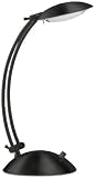 Flash Adjustable Arching Black Desk Lamp - LS-3421BLK
