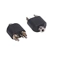 Audio Adapter 3,5mm Klinke Buchse / 2 x Cinch Stecker