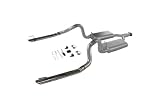 Flowmaster 17277 Cat-Back System - 98-98 Ford Mustang LX 3.8L V6 Incl. Flanged Y-Pipe Hardware 2.50 in. Outlet 50 Series Delta Flow Mufflers Stainless OEM Style Tips Force II DOR Kit Shipped as # 5018