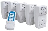 Rf Remote Control Mains Socket Set, 5 Sockets