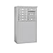 Salsbury Industries 3905D-07AFP, Aluminum Free Standing Horizontal 4C Mailbox