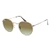Ray-Ban Metal Round Sunglasses, , Shiny Light Bronze, Pink Gradient Brown, 47 Mm