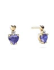 Genuine Tanzanite 14kt Yellow Gold Earrings