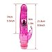 Rabbit Dildo,SEAVEST Vibrators Vibration Vibrating Bullet G-spot Stimulator Female Masturbation Personal Massager (Pink)