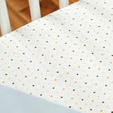 JJ Cole Fitted Crib Sheet - Blue Polka Dot