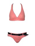 Surfside Apricot Bikini w/Brown Adjustable Belt
